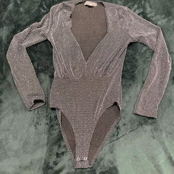 Black Sparkly Bodysuit - Picture 2 of 3